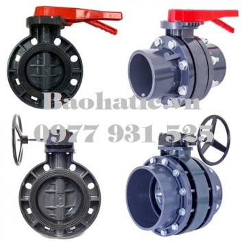 Van bướm nhựa PVC D60, D75, D90, D110, D114, D125, D140, D160, D168, D200, D250, D315, D355, D400, D450, D500